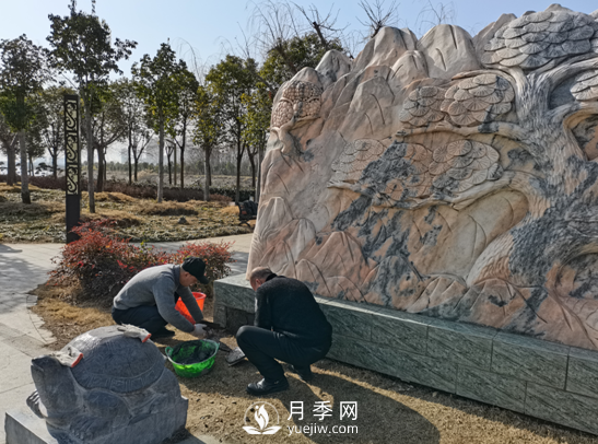 南陽(yáng)白河國家城市濕地公園管理處：維護設施迎新年(圖1)